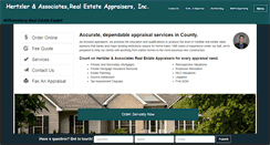 Desktop Screenshot of hertzlerappraisals.com